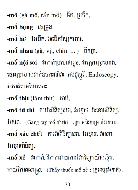 Từ điển Việt Khmer