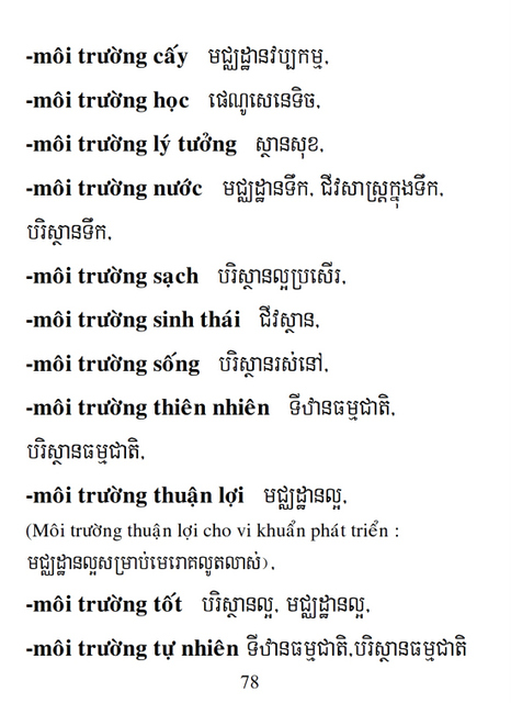 Từ điển Việt Khmer