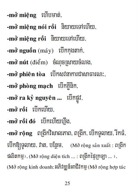 Từ điển Việt Khmer