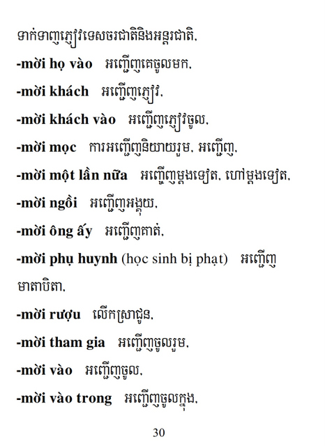 Từ điển Việt Khmer