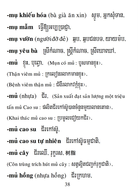 Từ điển Việt Khmer