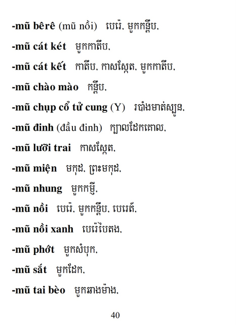 Từ điển Việt Khmer