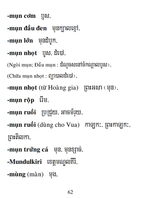 Từ điển Việt Khmer