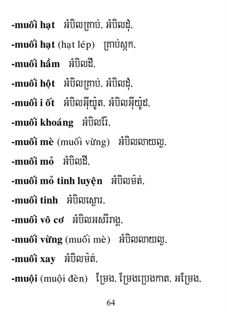 Từ điển Việt Khmer