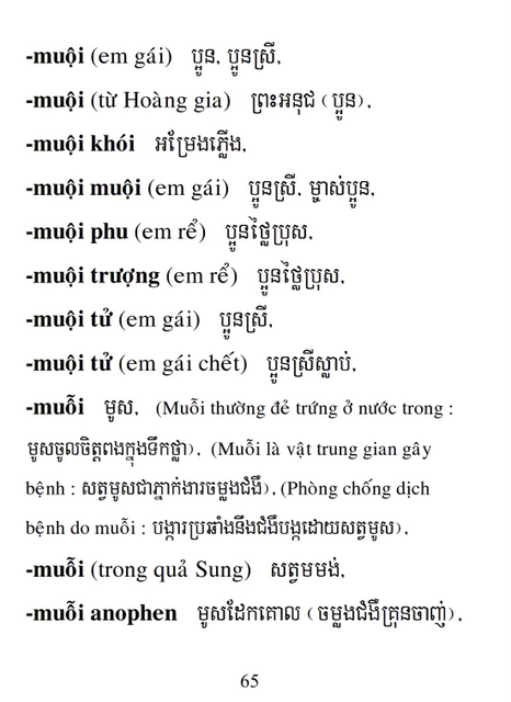 Từ điển Việt Khmer