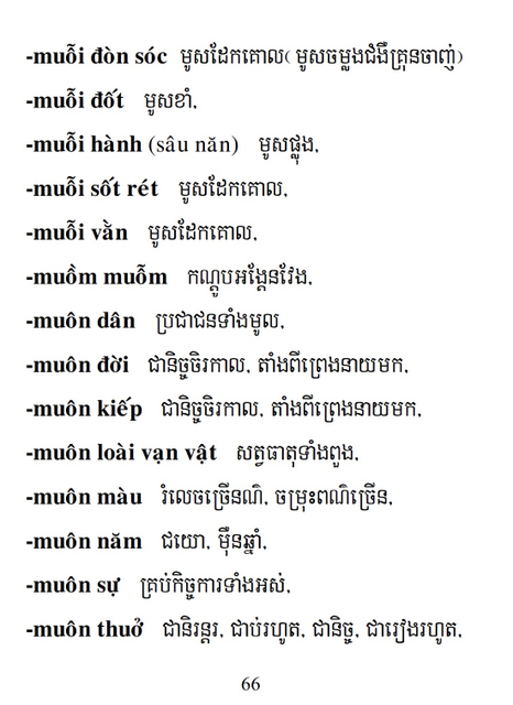 Từ điển Việt Khmer