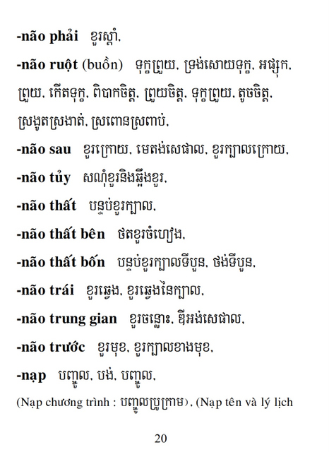 Từ điển Việt Khmer