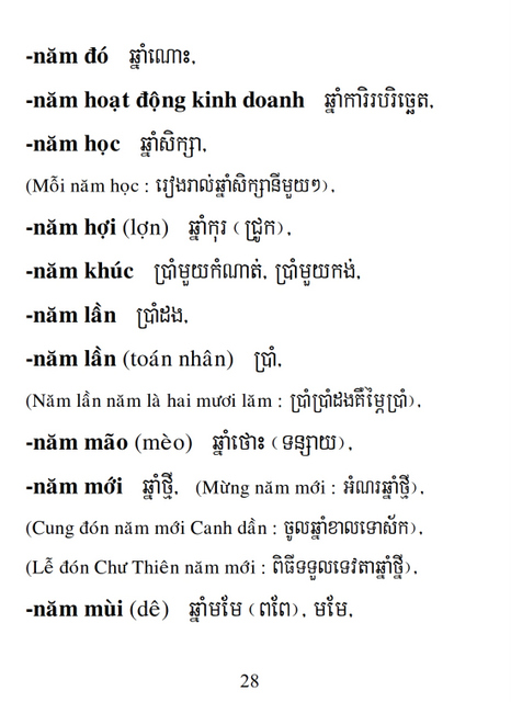 Từ điển Việt Khmer