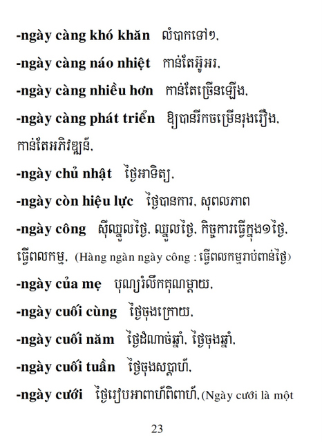 Từ điển Việt Khmer