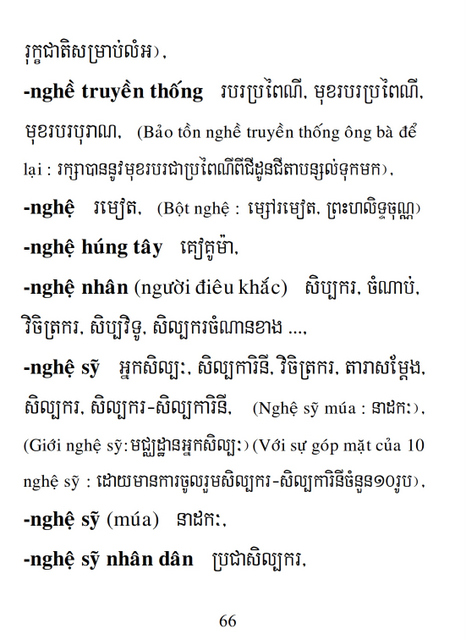 Từ điển Việt Khmer