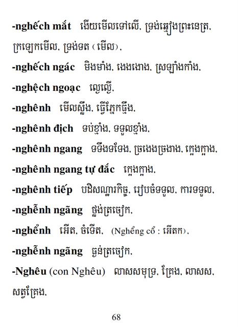 Từ điển Việt Khmer