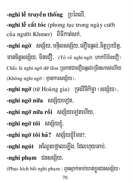 Từ điển Việt Khmer