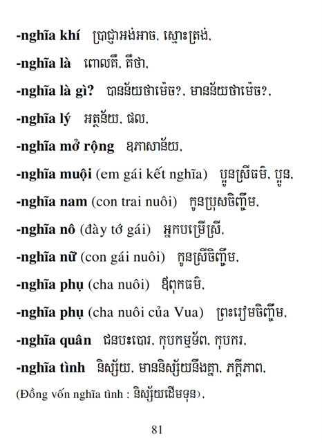 Từ điển Việt Khmer