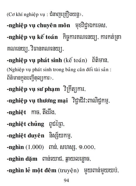 Từ điển Việt Khmer