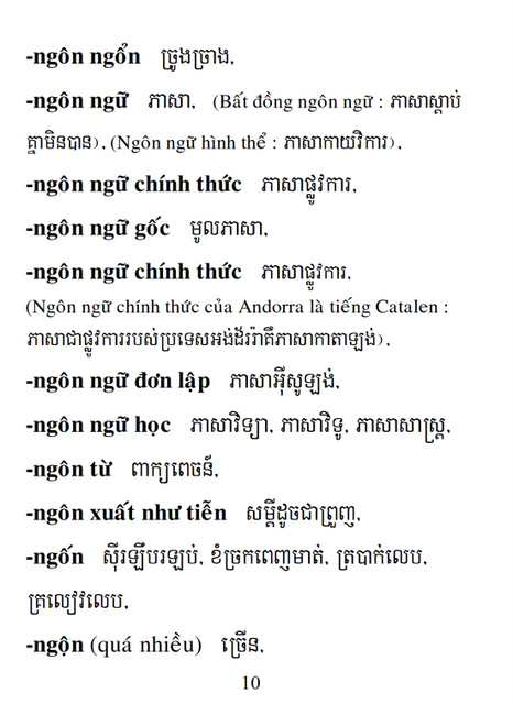 Từ điển Việt Khmer