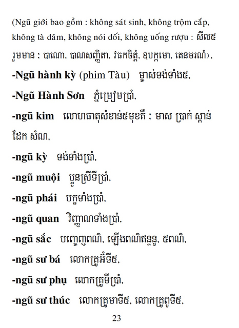 Từ điển Việt Khmer