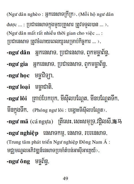 Từ điển Việt Khmer