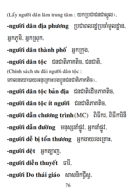 Từ điển Việt Khmer