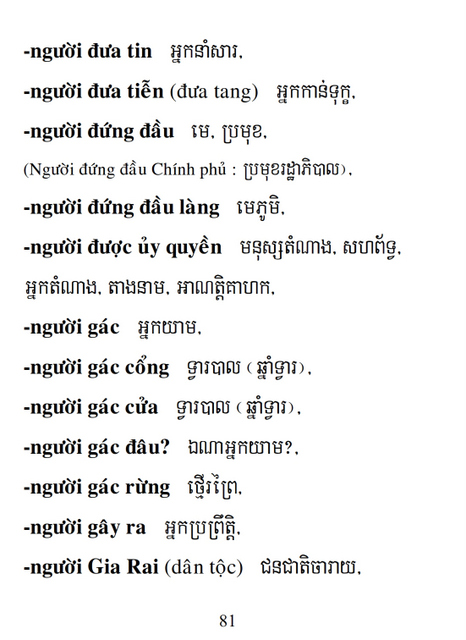 Từ điển Việt Khmer