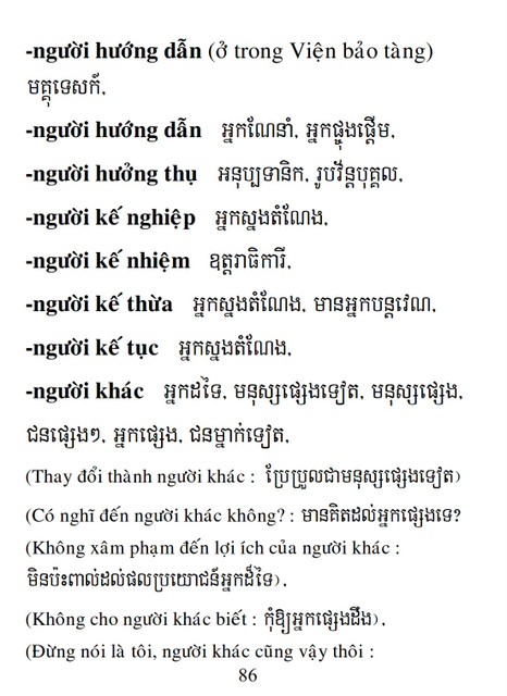 Từ điển Việt Khmer