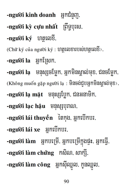 Từ điển Việt Khmer