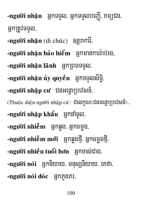 Từ điển Việt Khmer