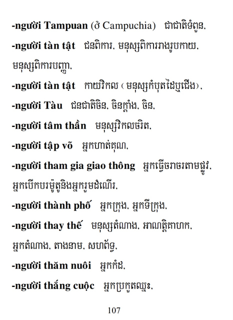 Từ điển Việt Khmer