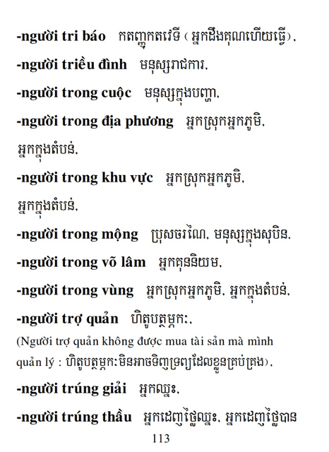 Từ điển Việt Khmer