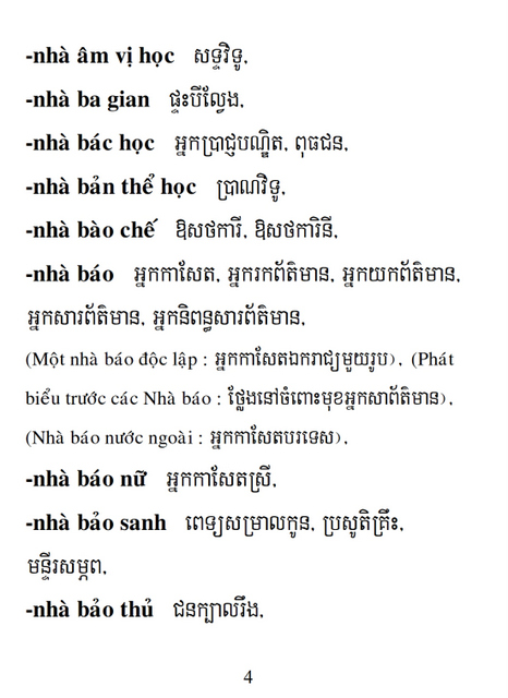 Từ điển Việt Khmer