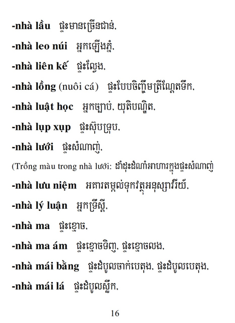 Từ điển Việt Khmer