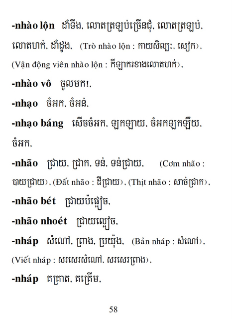 Từ điển Việt Khmer