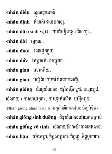 Từ điển Việt Khmer