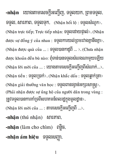 Từ điển Việt Khmer