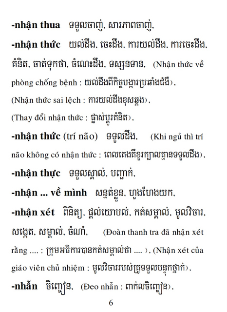 Từ điển Việt Khmer