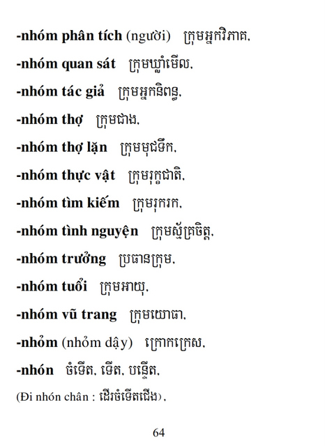 Từ điển Việt Khmer