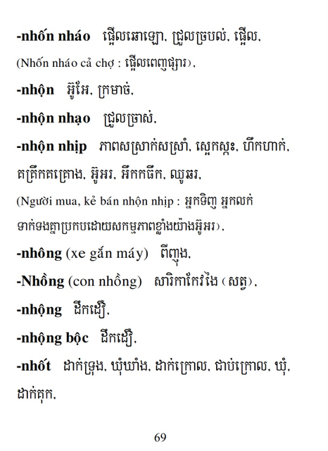 Từ điển Việt Khmer