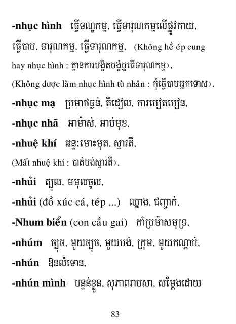 Từ điển Việt Khmer