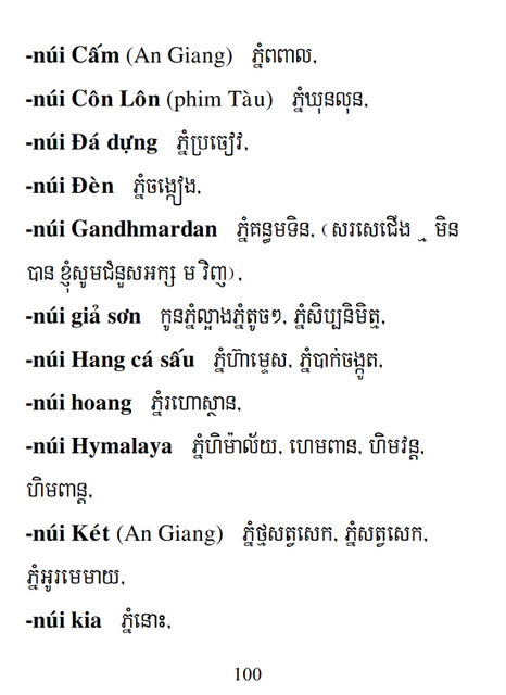 Từ điển Việt Khmer