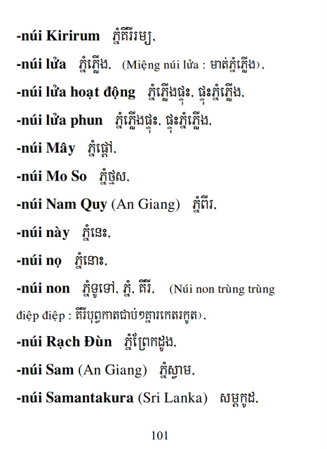 Từ điển Việt Khmer