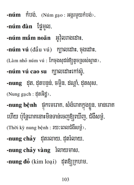 Từ điển Việt Khmer