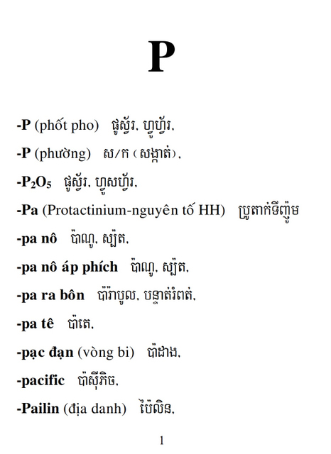 Từ điển Việt Khmer