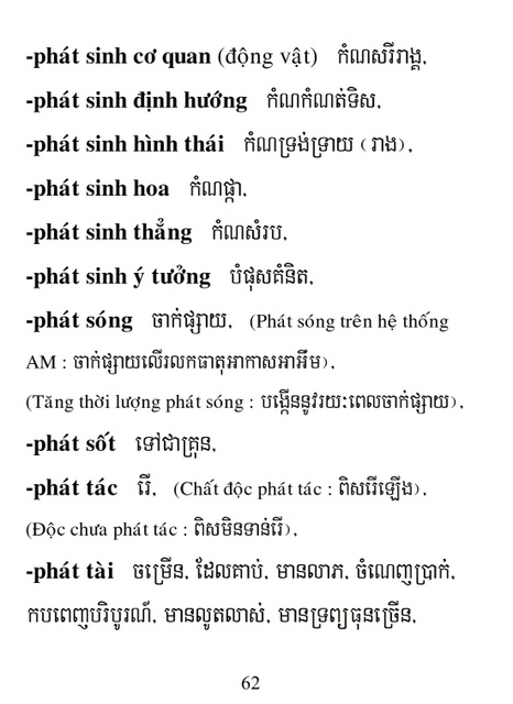 Từ điển Việt Khmer