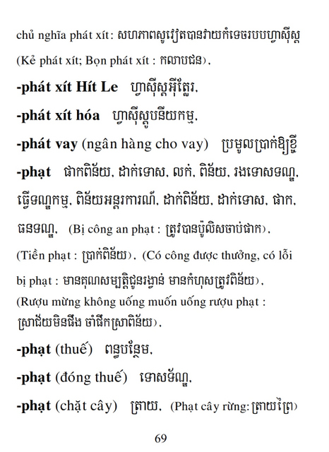 Từ điển Việt Khmer