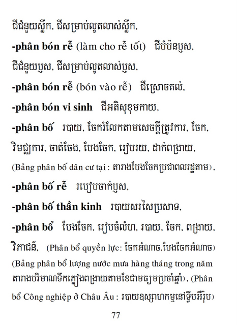 Từ điển Việt Khmer