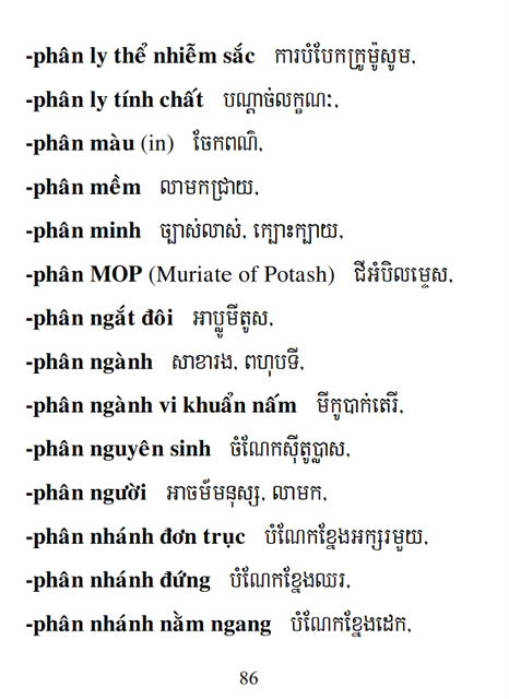 Từ điển Việt Khmer