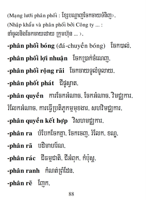 Từ điển Việt Khmer