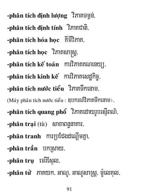 Từ điển Việt Khmer