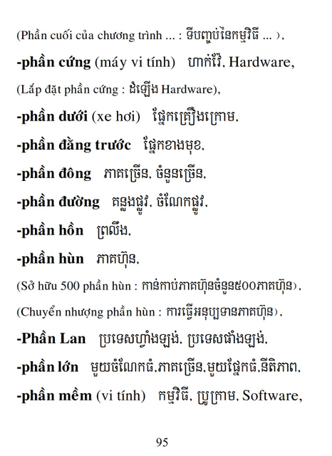 Từ điển Việt Khmer