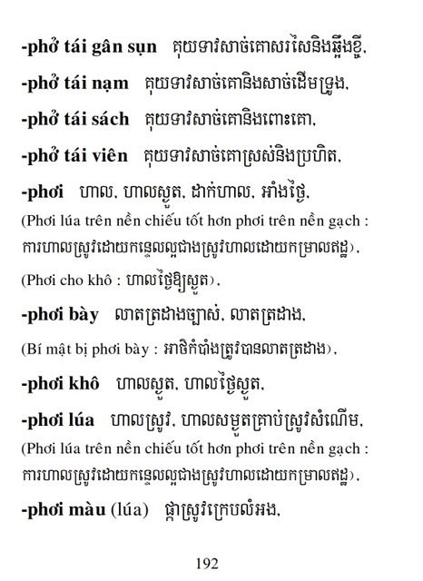 Từ điển Việt Khmer