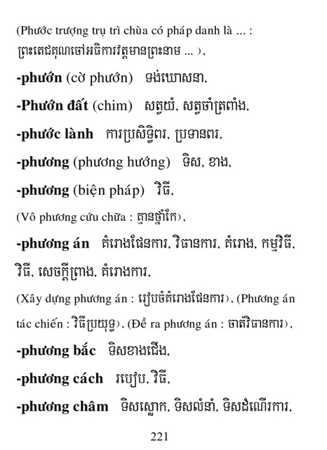 Từ điển Việt Khmer